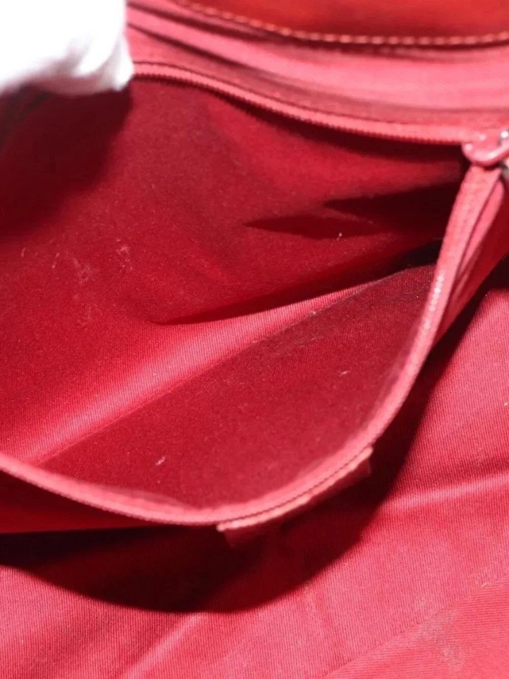 GUCCI GG Canvas Tote Bag Silver Red 113019 Auth